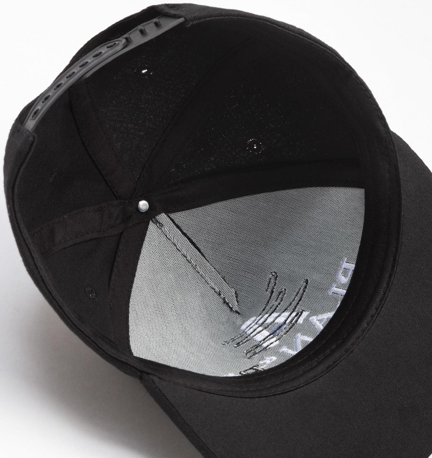 Бейсболка MINAKU с вышивкой цвет черный , размер 56-58