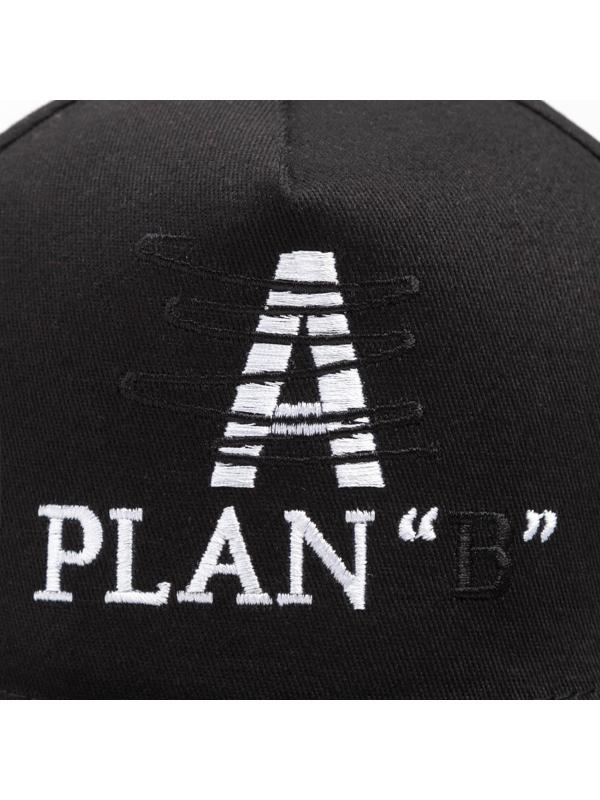 Бейсболка MINAKU с вышивкой цвет черный , размер 56-58