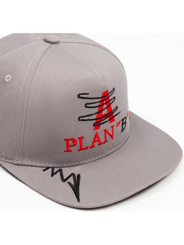 Бейсболка MINAKU с вышивкой цвет серый , размер 56-58