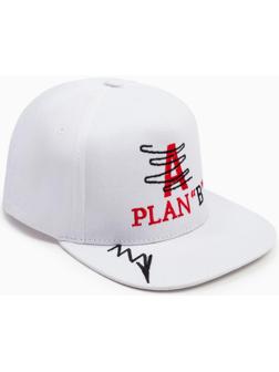 Бейсболка MINAKU с вышивкой цвет белый , размер 56-58