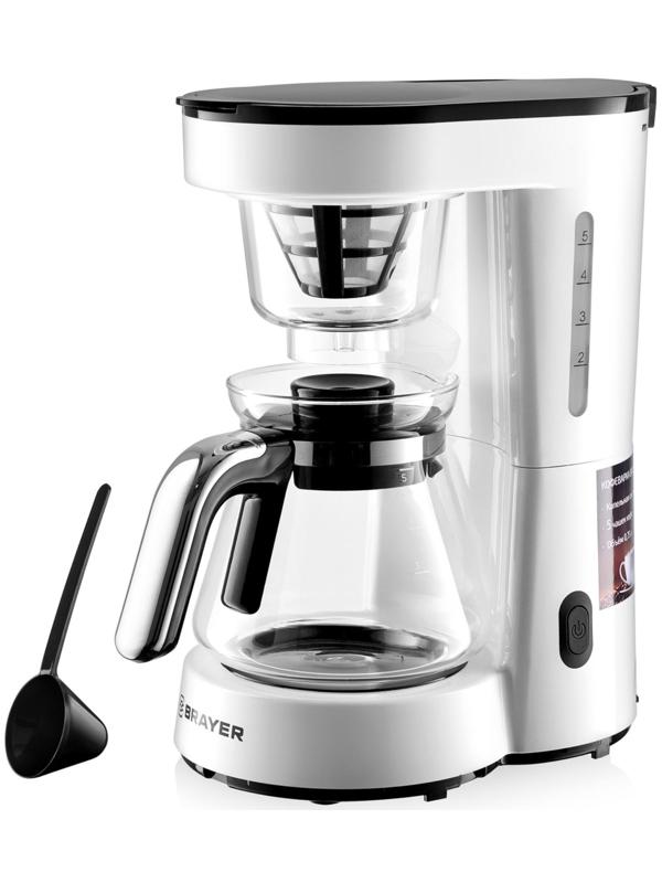 Кофеварка BRAYER 1123BR, 700 Вт, 0.75 л, капельная