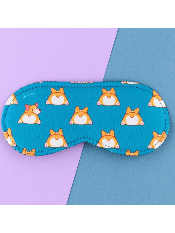 Маска для сна «Корги», 19.3 х 9.5 см