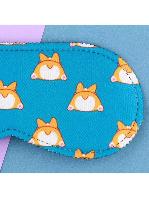 Маска для сна «Корги», 19.3 х 9.5 см