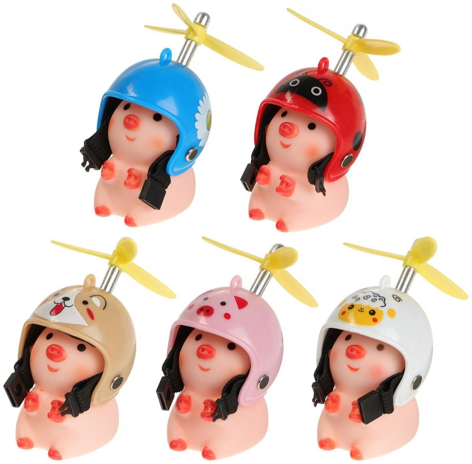 Свинка с пропеллером, цвет желтый, микс