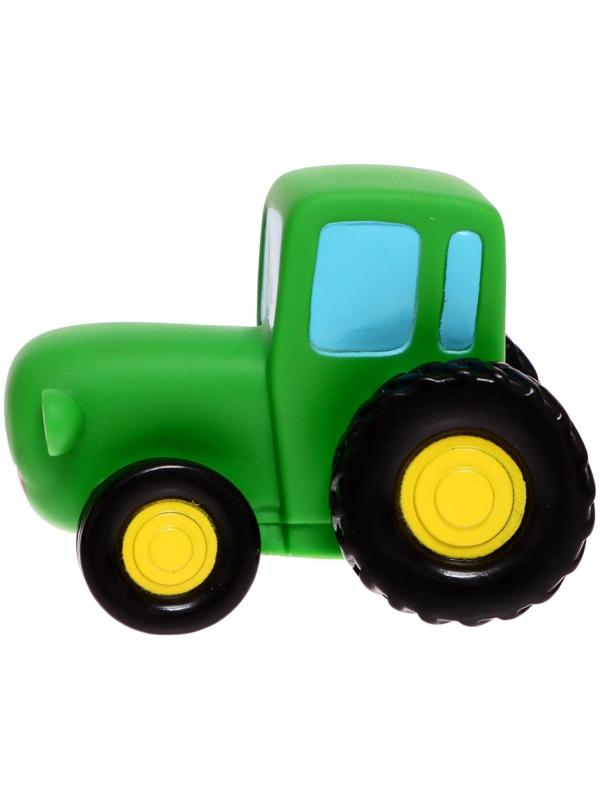 Игрушка для ванны «Синий трактор», цвет зелёный, 10 см