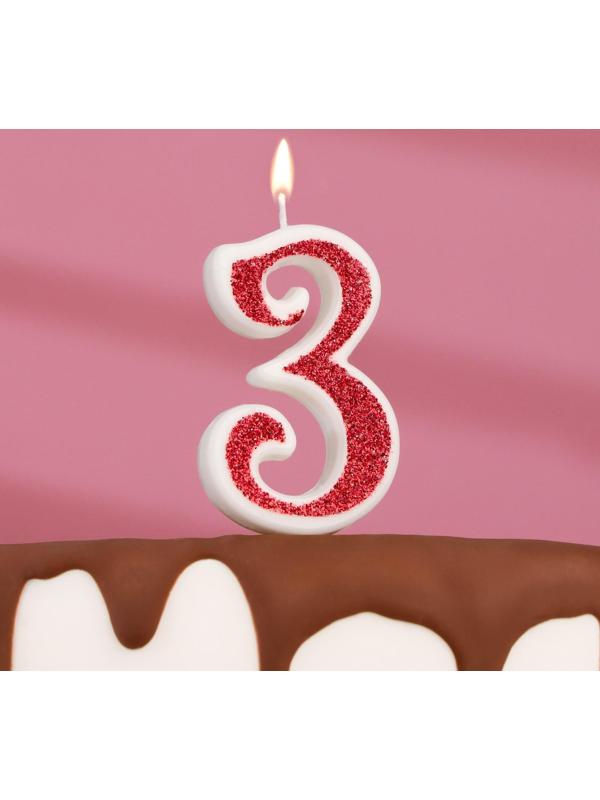 Свеча в торт на шпажке 