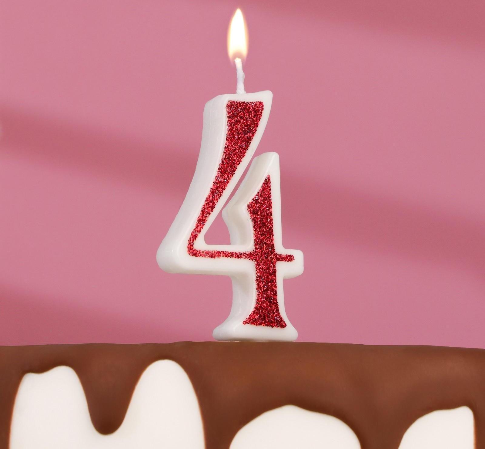 Свеча в торт на шпажке 