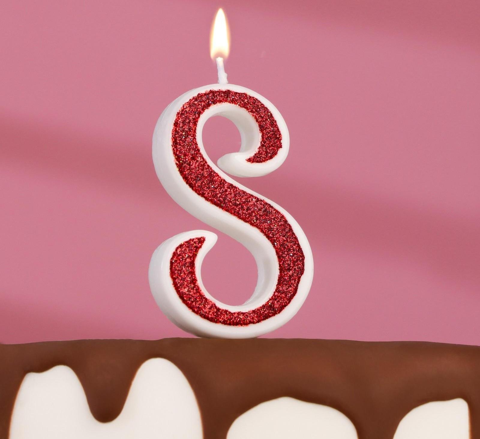 Свеча в торт на шпажке 