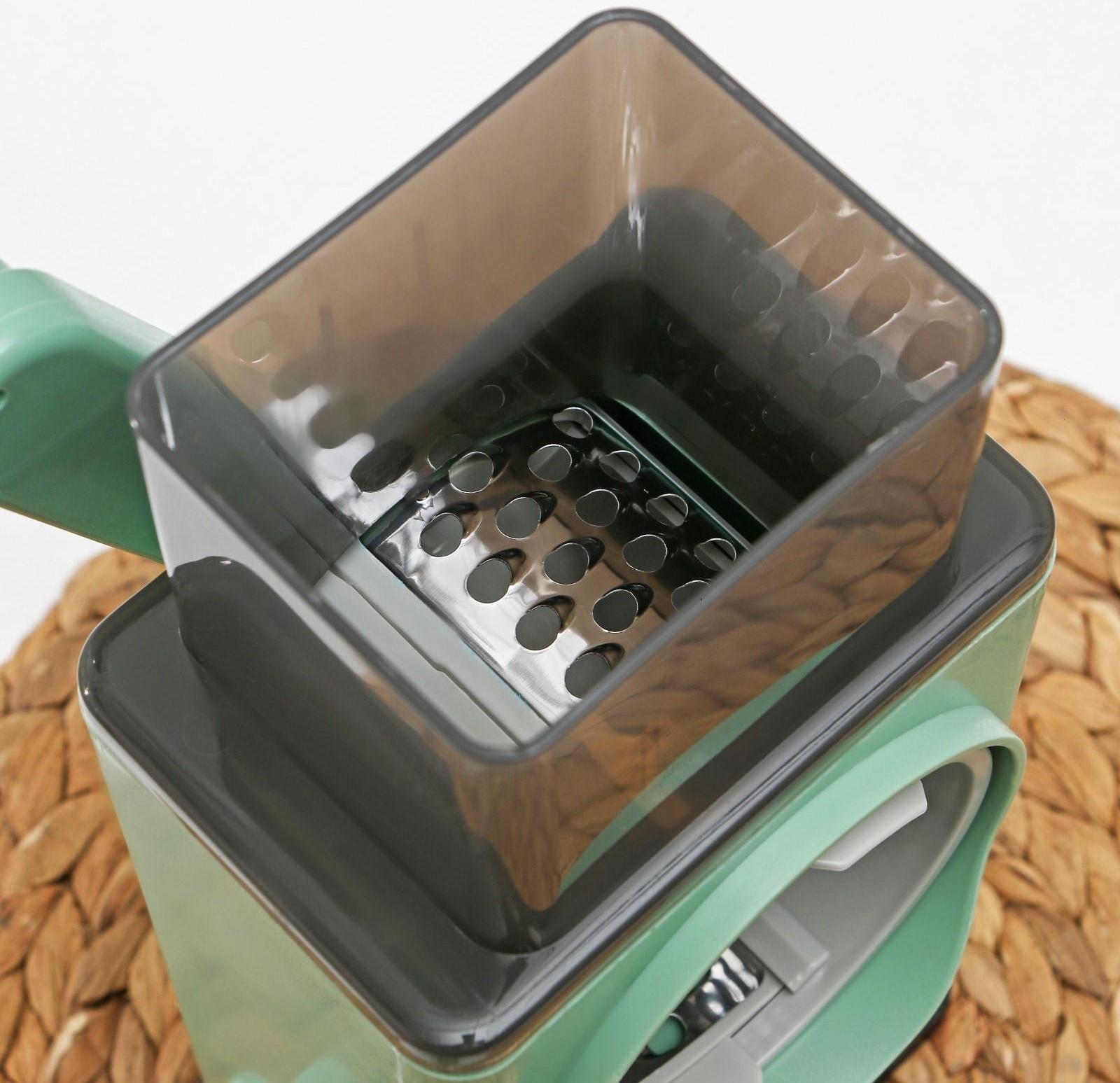 Многофункциональный кухонный комбайн «Ласи», 4 насадки, щётка, цвет зелёный