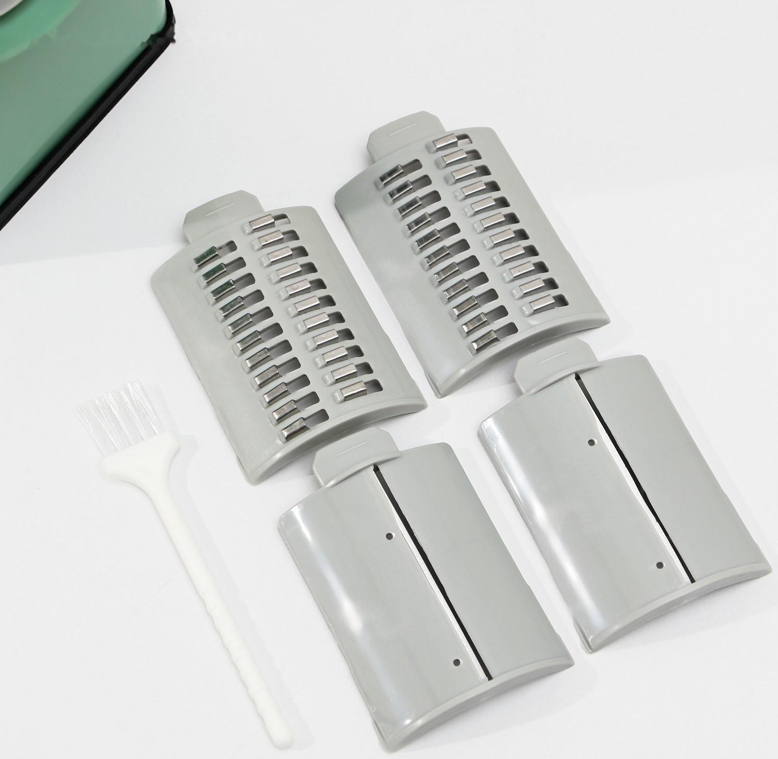 Многофункциональный кухонный комбайн «Ласи», 4 насадки, щётка, цвет зелёный