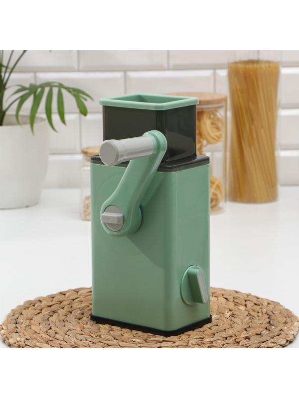 Многофункциональный кухонный комбайн «Ласи», 4 насадки, щётка, цвет зелёный