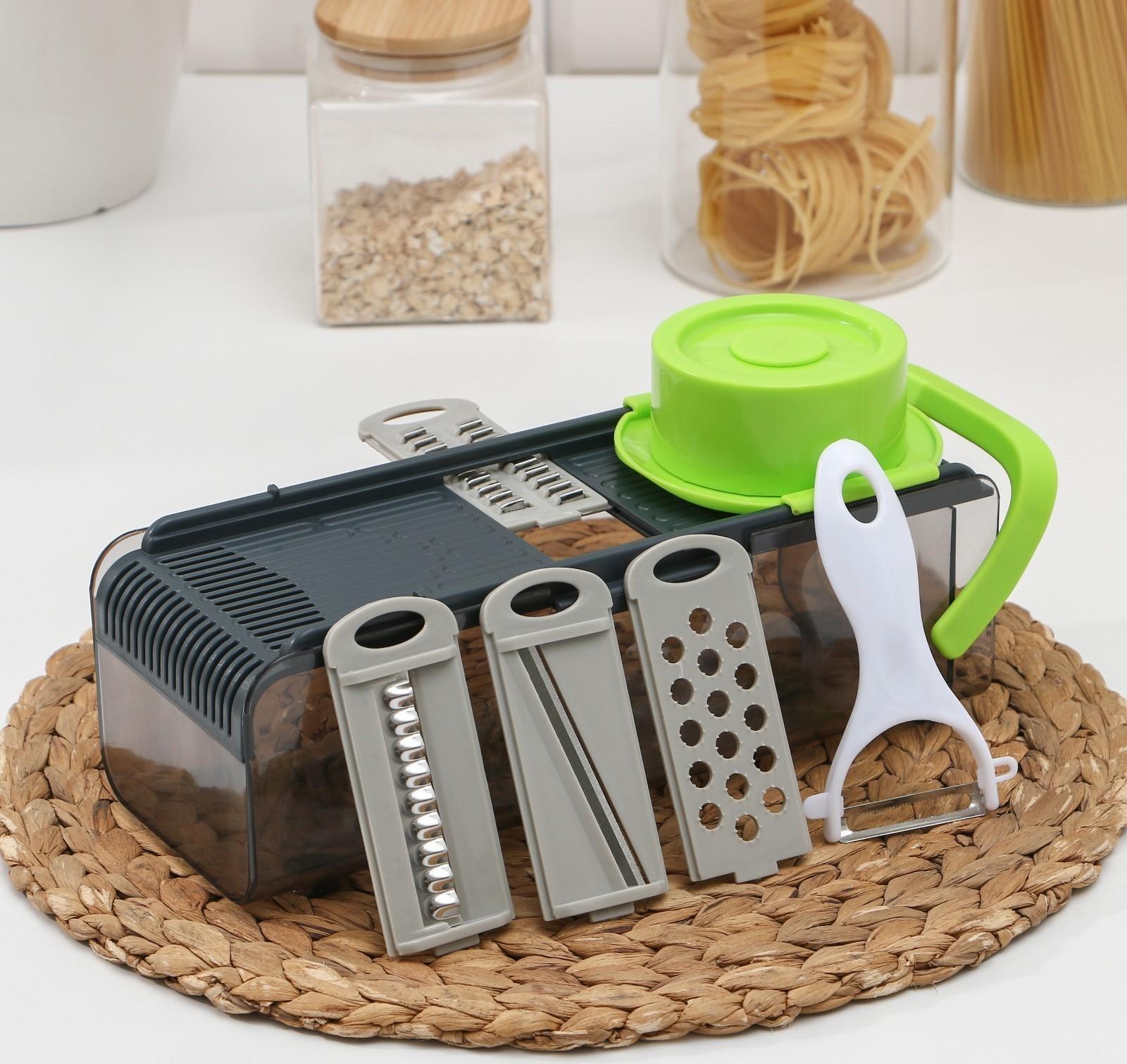 Многофункциональный кухонный комбайн «Элеганс», 4 насадки, овощечистка