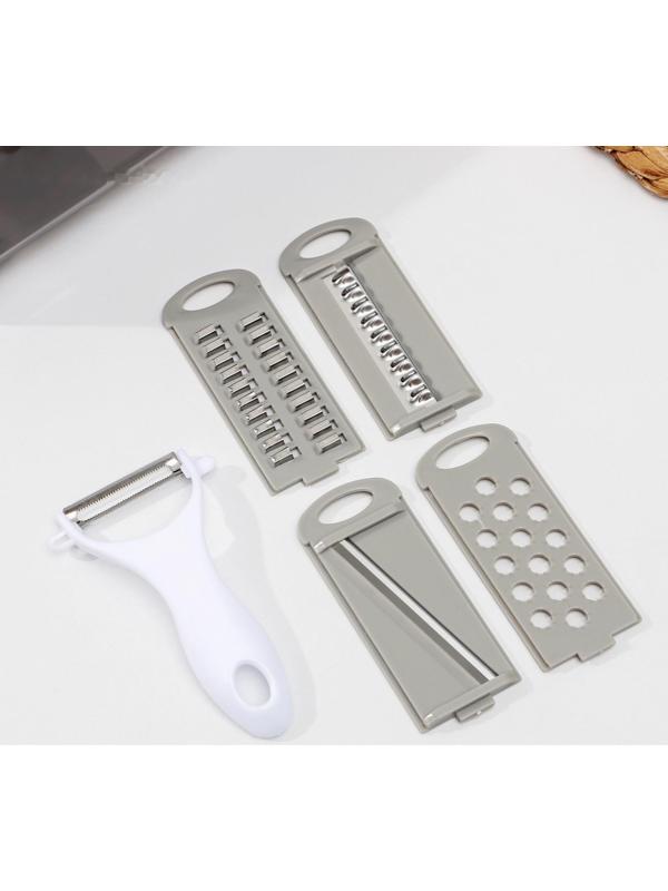 Многофункциональный кухонный комбайн «Элеганс», 4 насадки, овощечистка