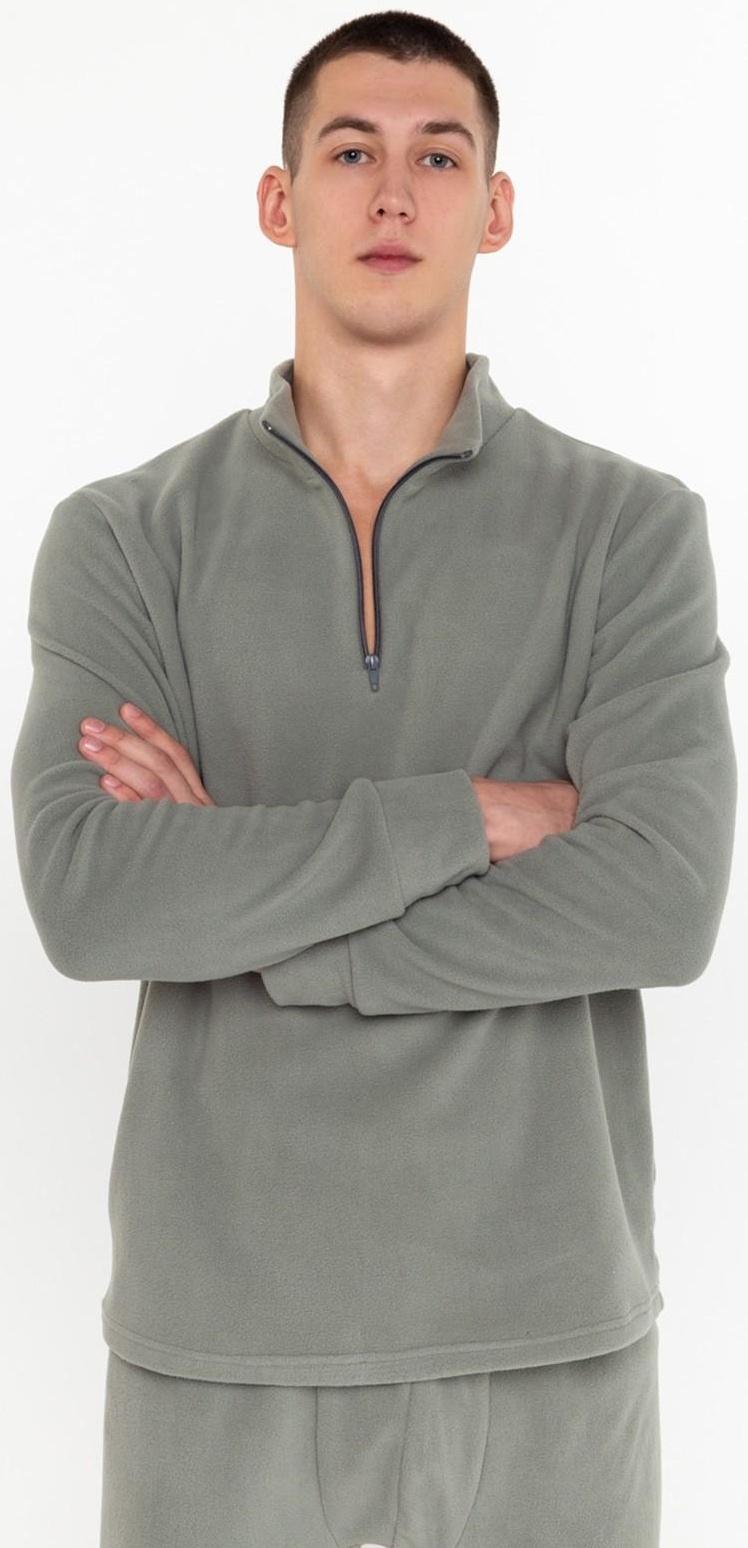 Термобельё мужское, размер 54-56 (рост 180-186 см), цвет серый, флис, 100% полиэстер