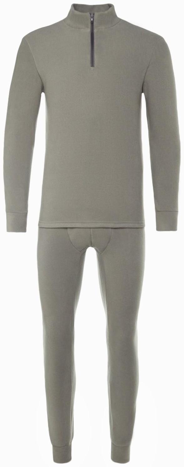 Термобельё мужское, размер 54-56 (рост 180-186 см), цвет серый, флис, 100% полиэстер