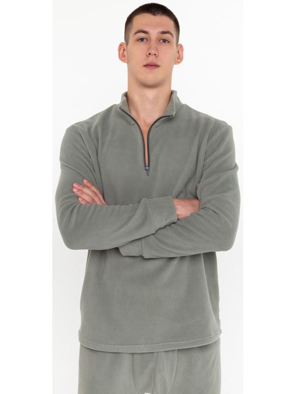 Термобельё мужское, размер 54-56 (рост 180-186 см), цвет серый, флис, 100% полиэстер