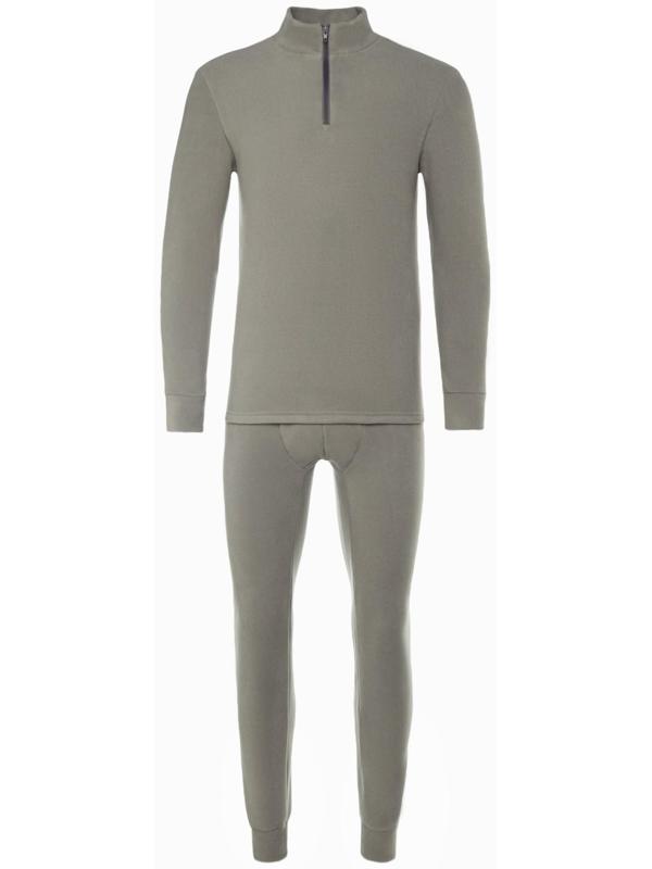 Термобельё мужское, размер 54-56 (рост 180-186 см), цвет серый, флис, 100% полиэстер