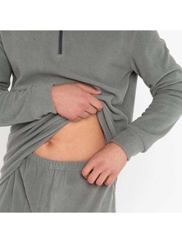 Термобельё мужское, размер 54-56 (рост 180-186 см), цвет серый, флис, 100% полиэстер