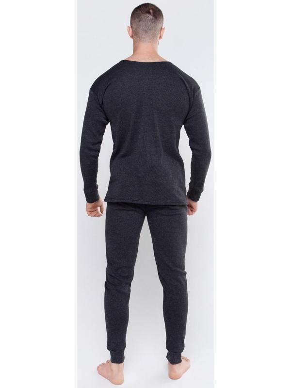 Термобелье (фуфайка, кальсоны) мужское НАЧЕС, цвет антрацит,  р-р 48-50