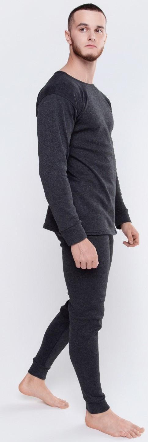 Термобелье (фуфайка, кальсоны) мужское НАЧЕС, цвет антрацит,  р-р 52-54
