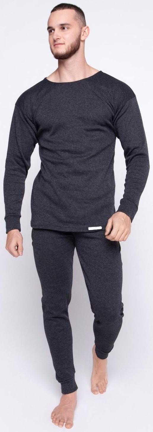 Термобелье (фуфайка, кальсоны) мужское НАЧЕС, цвет антрацит,  р-р 56-58