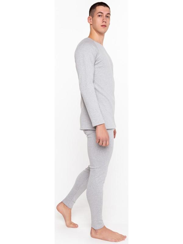 Термобелье мужское (лонгслив, кальсоны) НАЧЁС, цвет серый, размер 50