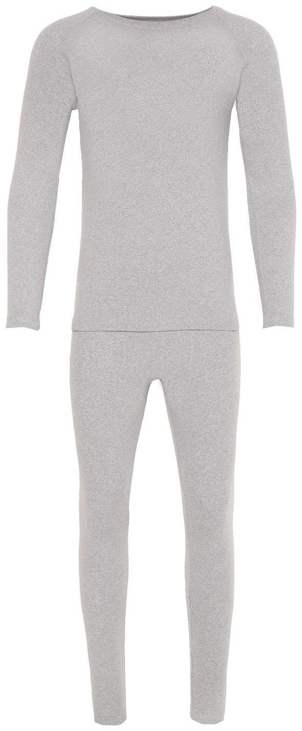 Термобелье мужское (лонгслив, кальсоны) НАЧЁС, цвет серый, размер 52