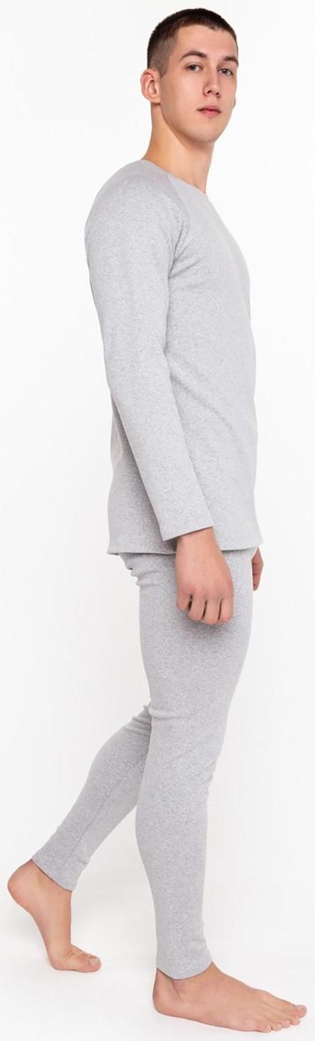 Термобелье мужское (лонгслив, кальсоны) НАЧЁС, цвет серый, размер 54