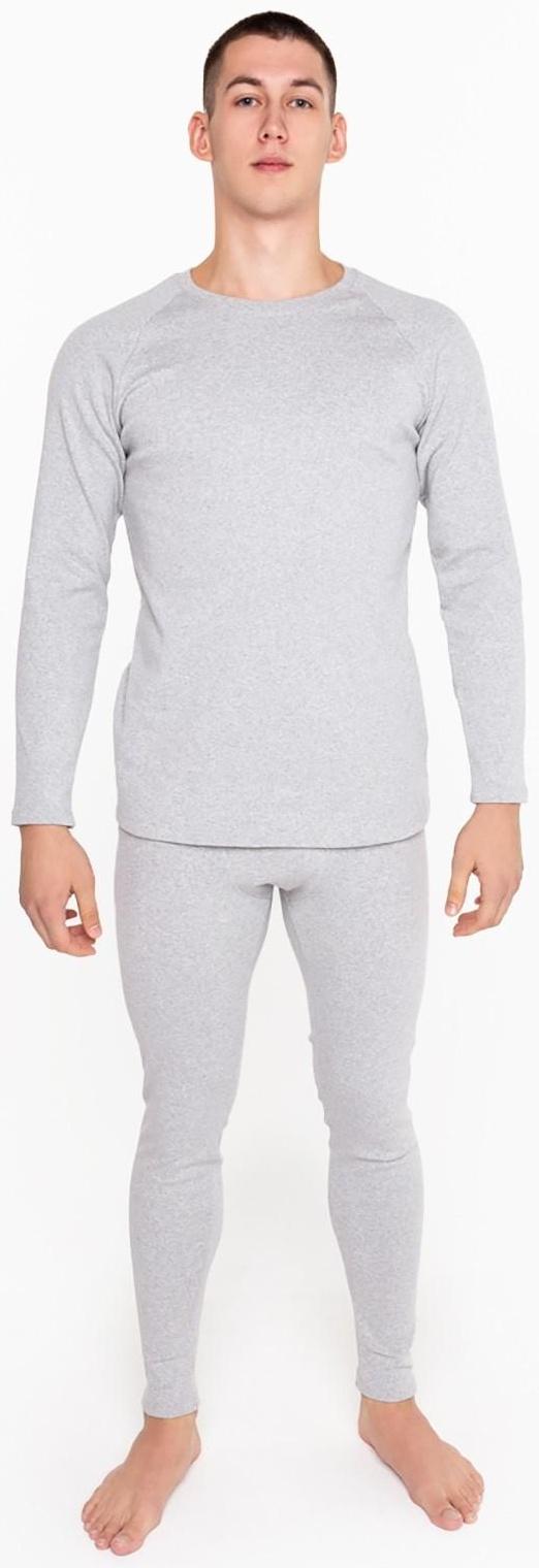 Термобелье мужское (лонгслив, кальсоны) НАЧЁС, цвет серый, размер 54