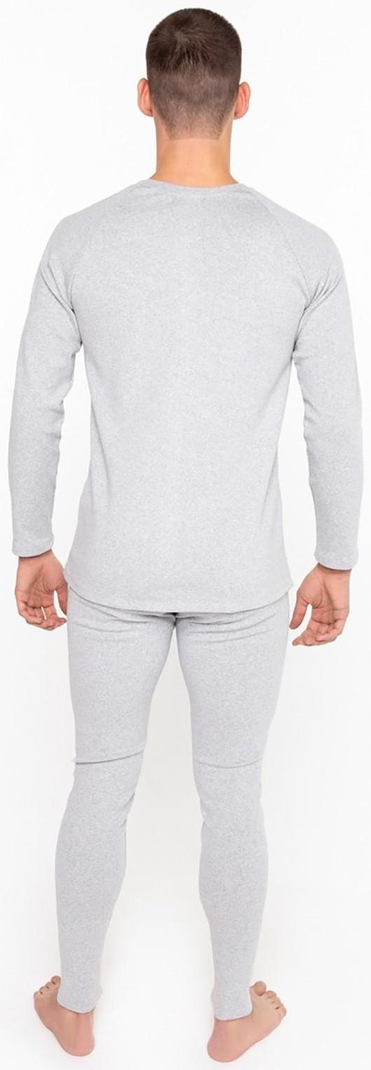 Термобелье мужское (лонгслив, кальсоны) НАЧЁС, цвет серый, размер 56