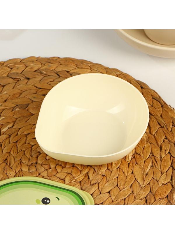 Контейнер для продуктов «Авокадо», 400 мл, 15,5×13,5×4,5 см, цвет светло-бежевый