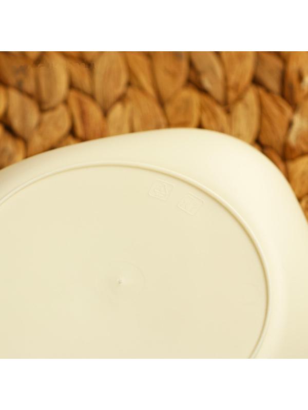 Контейнер для продуктов «Авокадо», 400 мл, 15,5×13,5×4,5 см, цвет светло-бежевый