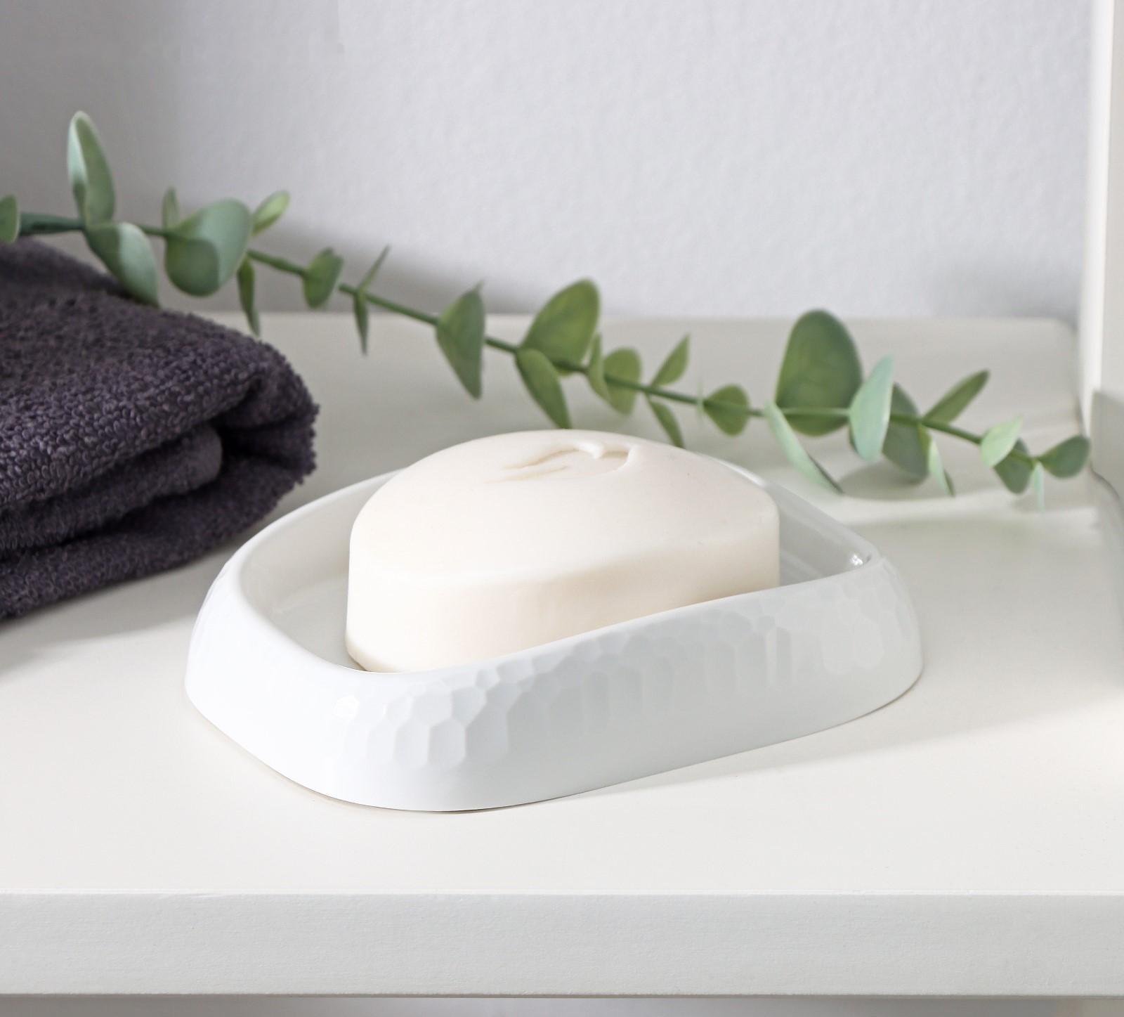 Мыльница Tule, 12,5×9,1×2,6 см, цвет светло-серый