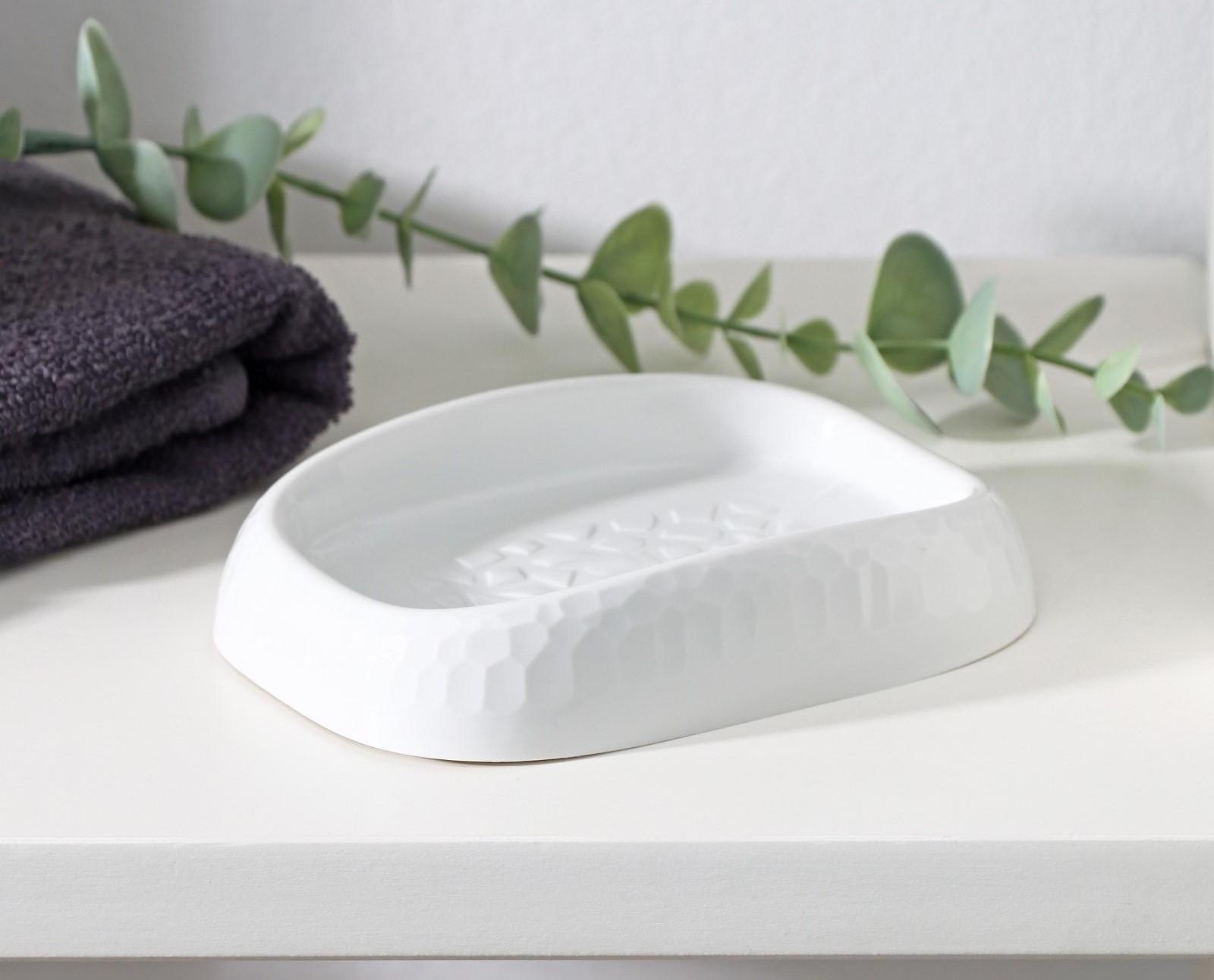 Мыльница Tule, 12,5×9,1×2,6 см, цвет светло-серый