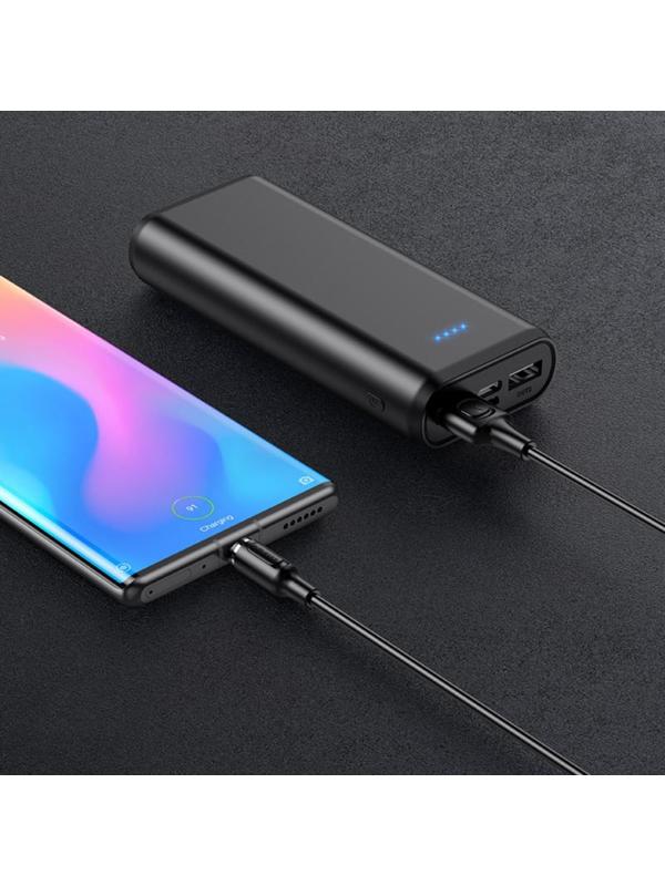 Кабель Borofone BX41, Type-C - USB, магнитный, 2.4 А, 1 м, PVC оплётка, чёрный