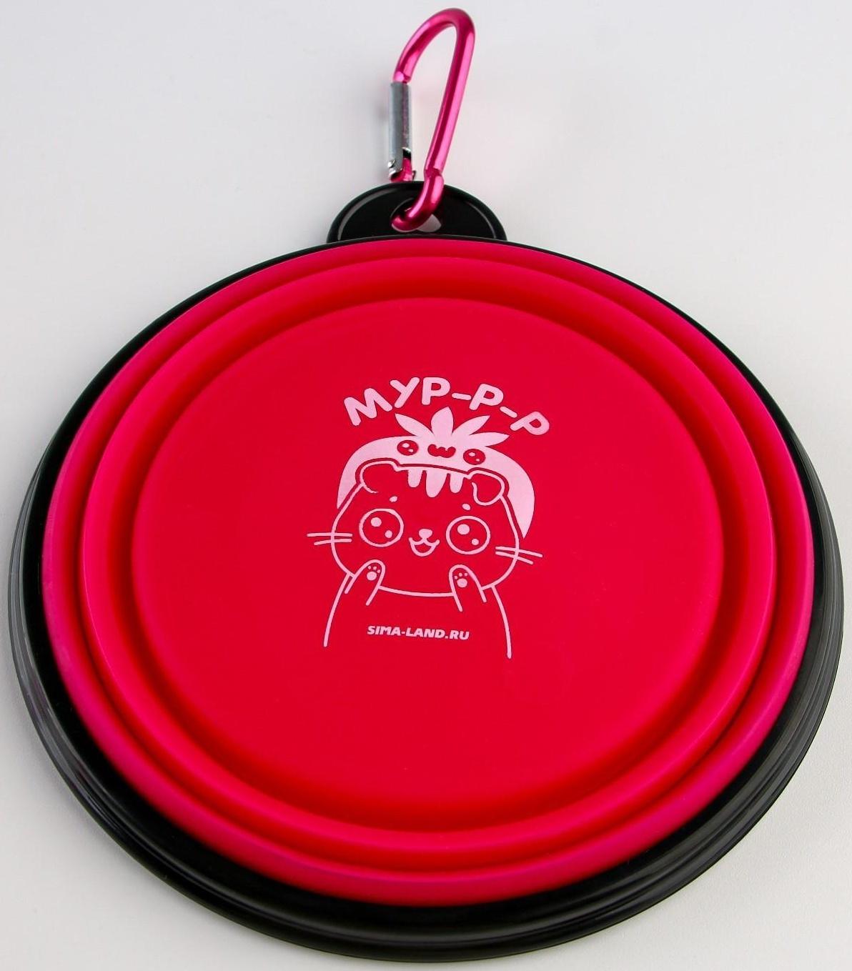 Набор поилка и силиконовая миска «‎Котики»‎