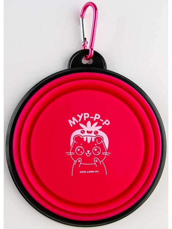 Набор поилка и силиконовая миска «‎Котики»‎