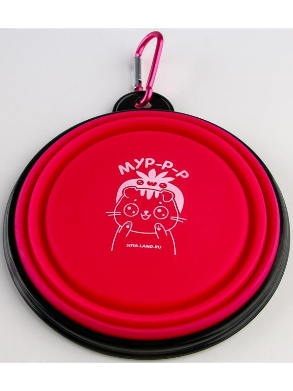 Набор поилка и силиконовая миска «‎Котики»‎