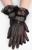 Карнавальные перчатки, цвет черный, короткие