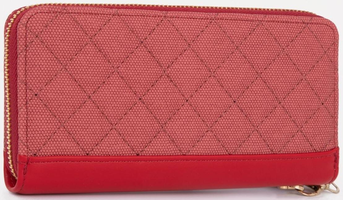 Кошелёк на молнии, цвет красный