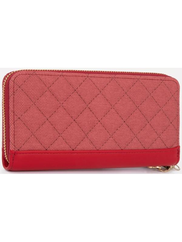 Кошелёк на молнии, цвет красный