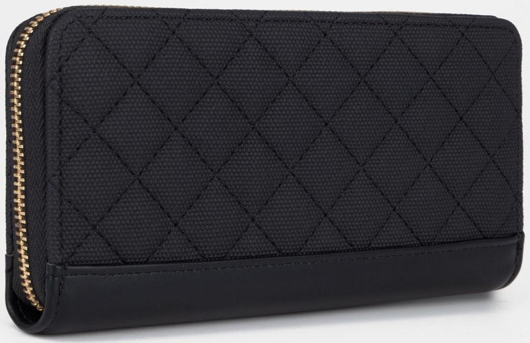 Кошелёк на молнии, цвет чёрный