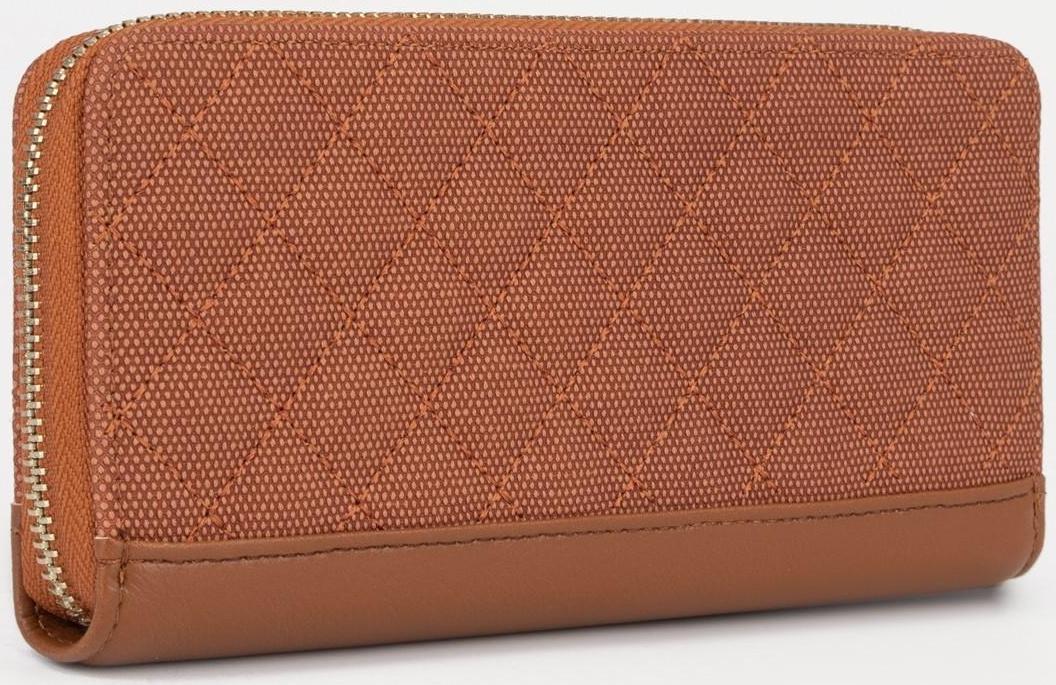 Кошелёк на молнии, цвет рыжий
