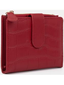 Кошелёк на кнопке, цвет красный