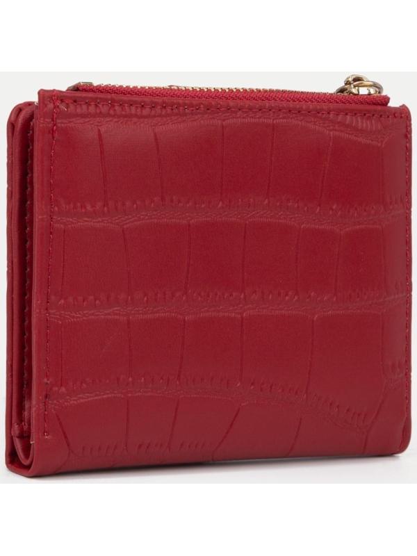 Кошелёк на кнопке, цвет красный