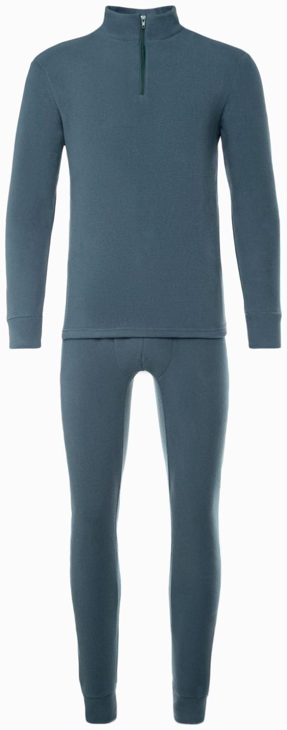 Термобельё мужское, размер 58-60 (рост 180-186 см), цвет серый, флис, 100% полиэстер