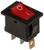 Переключатель красный с подсветкой, 12 В, 15 A, 3 контакта, размер Mini