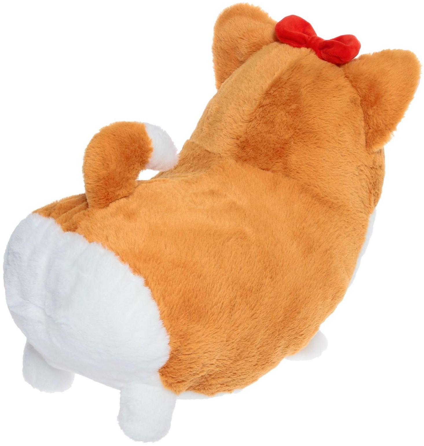 Мягкая игрушка «Собака корги», цвет коричневый, 45 см