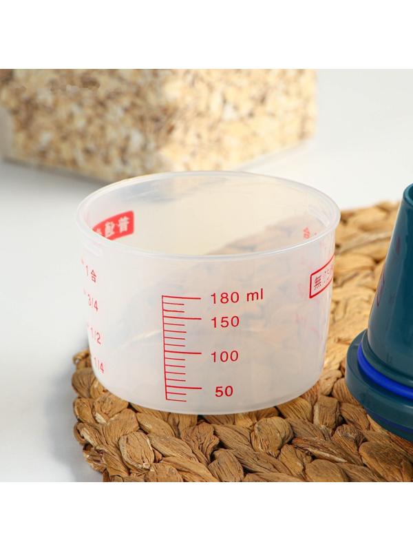 Контейнер пластиковый для хранения сыпучих продуктов с дозатором, 2 кг, 17×10,5×29 см, цвет прозрачный