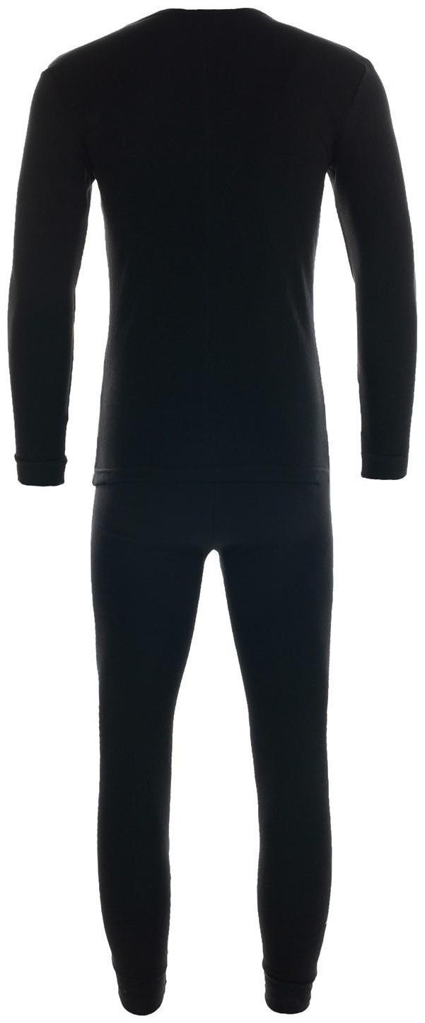 Термобельё (фуфайка,кальсоны) мужское НАЧЁС, цвет чёрный, размер 50
